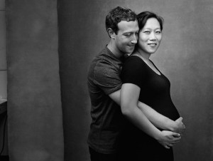 Mark Zuckerberg with his wife Priscilla. (Photo: Facebook)