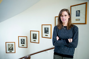 Teaching Fellow in Economics and PhD student Heather Sarsons, is the author of new research into why women economists aren't getting tenure at same rate as men.  (Photo: Rose Lincoln/Harvard Staff Photographer)