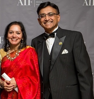 Nalini and Raj Sharma (Photo courtesy: AIF)