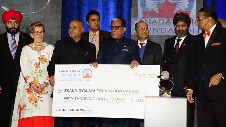 Zee TV and Essel Group chairman Subhash Chandra gets award from Canada-India Foundation
