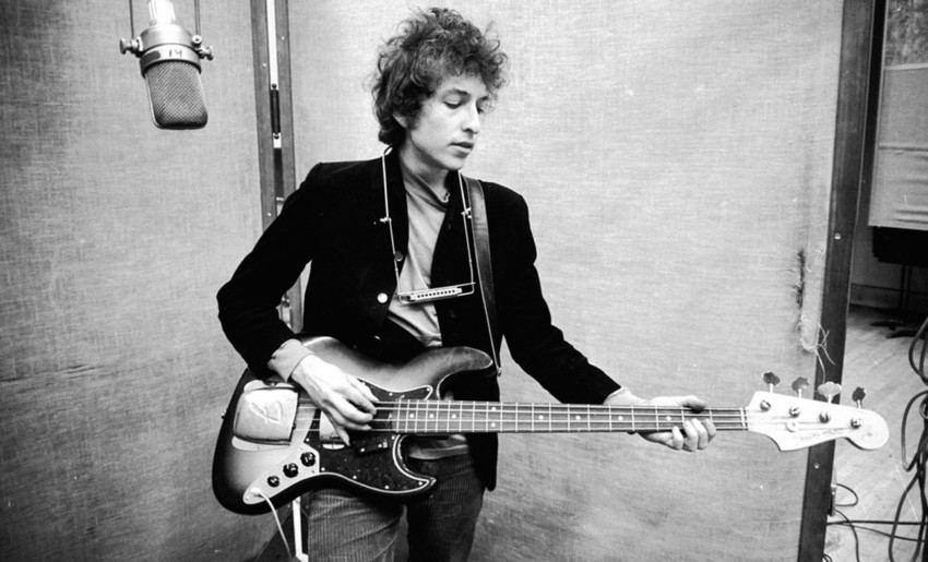 Bob Dylan at the beginning of his career in the the 1960s