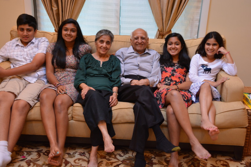 Dangs with their grand children.