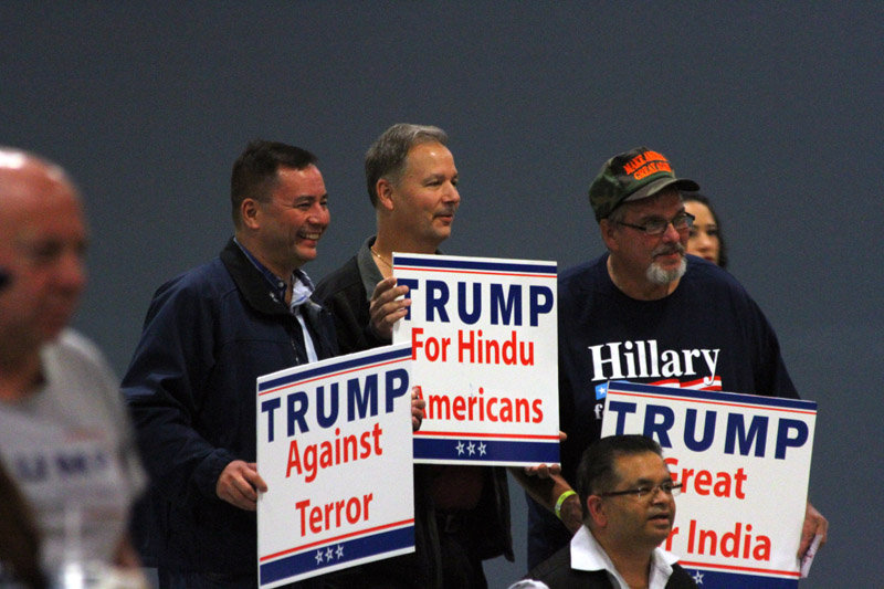 Republican presidential candidate Donald J. Trump on Saturday was the headline speaker at a charity event, "Humanity United Against Terror," held at the New Jersey Convention and Exposition Center, Edison, and hosted by the Rupublican Hund Coalition. (Dennis Comella | NJ Advance Media for NJ.com) Photo courtesy: NJ.com