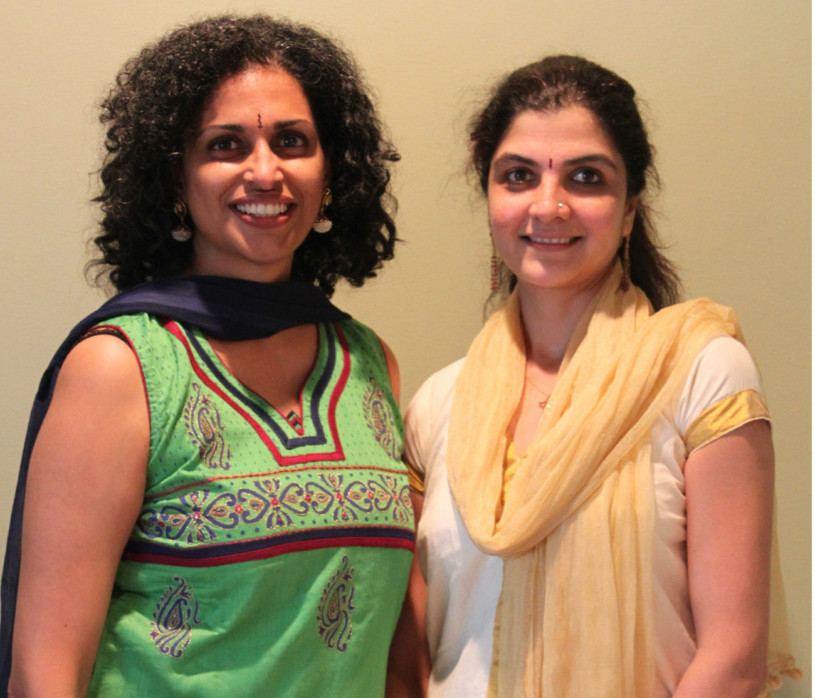 Vandana Rao (left) and Hema Iyengar