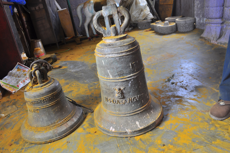 Portuguese-era church bells adorn Maharashtra temples