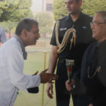Machindra Kasture with President