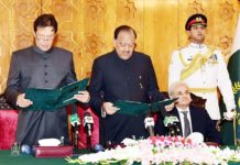 Imran Khan sworn-in as new Pakistani PM