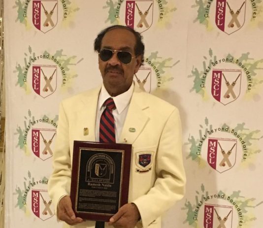 Ramesh Naidu Inducted Into Mass State Cricket League’s Hall of Fame