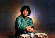 Master of Percusion Zakir Hussain, Niladri Kumar, Eric Harland and The Kerala Drummers on April 21 at Sanders Theatre in Cambridge