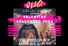 Celebrate Valentine’s Day With Glitz, Glamour, Buddies and Bollywood at the Academy of Creative Arts in Burlington