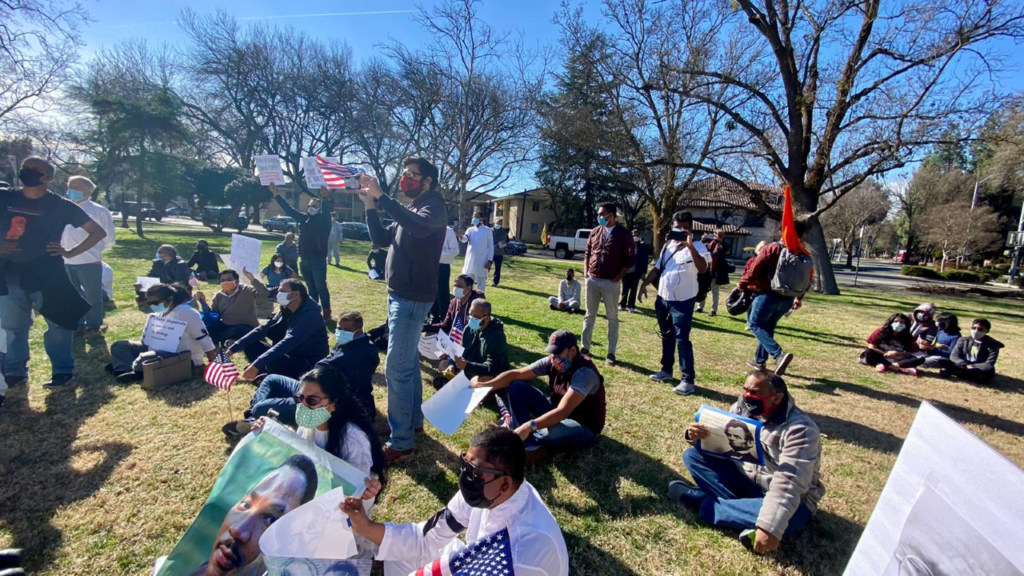 Indian Americans Hold Peace Vigil and Car Rally in California to