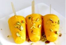Summer refreshing mango dessert