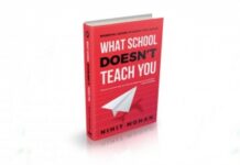 ‘What school doesn’t teach you’ in a debut book
