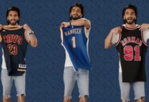 Ranveer Singh displays his favorite NBA jerseys