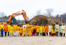 Indian- American Community Celebrates Holi at BrajDham Along With Ground Breaking Inauguration Ceremony of Shri Radha Bhakti Temple and Indian Community Center