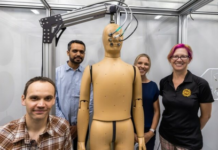 This sweating, breathing, and walking robot to unravel effect of heat on humans