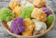 Cauliflowers will now come in shades of purple, yellow, green