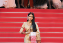 Aimee Baruah walks in the red carpet at Cannes with Assamese traditional attire
