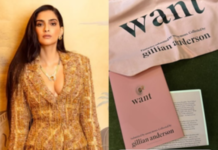 Sonam gets a book by Gillian Anderson: This will be an incredible read