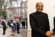 Om Birla meets ex-PM Sunak; promotes India-UK ties, Mahatma Gandhi’s legacy