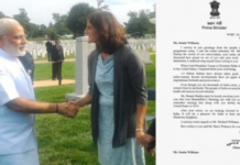 Ahead of Sunita William’s ‘homecoming’, PM Modi pens letter to India’s illustrious daughter