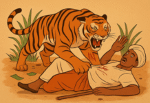 Tiger Attack Kills Farmer in Bihar’s Bagaha; Forest Worker Injured