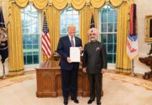 Trump Sends Condolence Letter to Former Indian Envoy Sandhu on Brother’s Passing