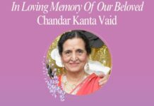 Chandar Kanta Vaid Passes Away at 86, Longtime Boston Resident and Devoted Community Member
