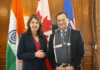 Indian Envoy Meets Alberta Premier to Discuss Strengthening Canada-India Partnership