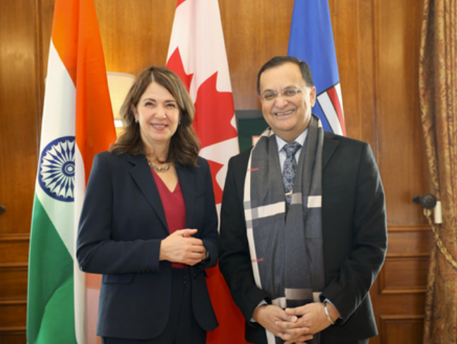 Indian envoy meets Canadian leader