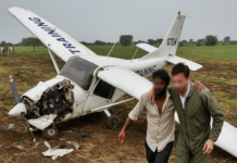 Training Aircraft Crashes in Madhya Pradesh; Villagers Pull Pilot and Trainee to Safety
