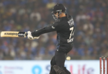 Santner’s Unbeaten 47 Lifts New Zealand to Record 208/6 Against India in Raipur T20I