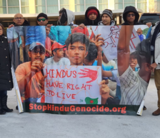 Hindus Rally in Washington Calling for Action on Rights Violations in Bangladesh